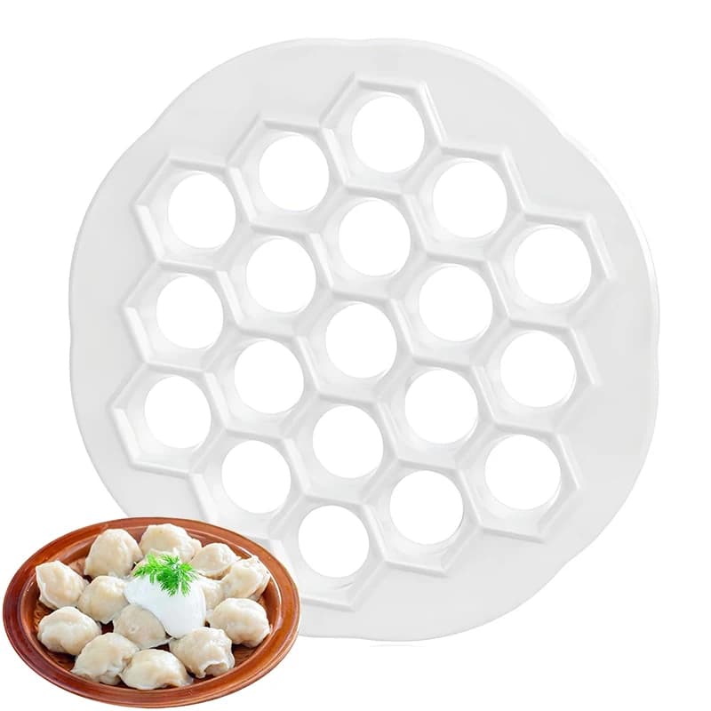 19 fori Russo Ravioli Maker Gnocchi Stampo PP Pelmeni Carne Gnocchi Maker Macchina Ravioli Cutter Utensili Da Cucina Gadget