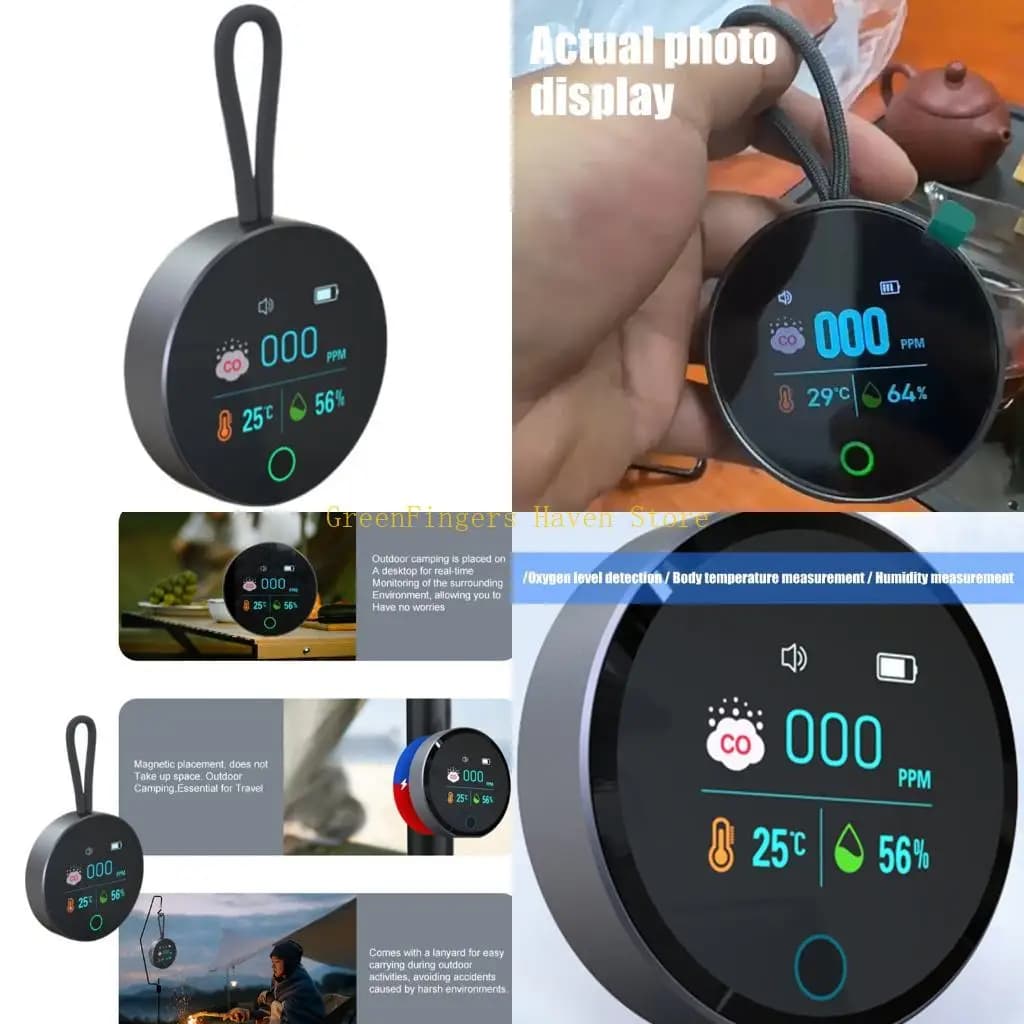 F68D Gas Detection Device Fast Type C Sound & Light Alarm CO Detectors Carbon Monoxide Alarm for Home Hotel Security