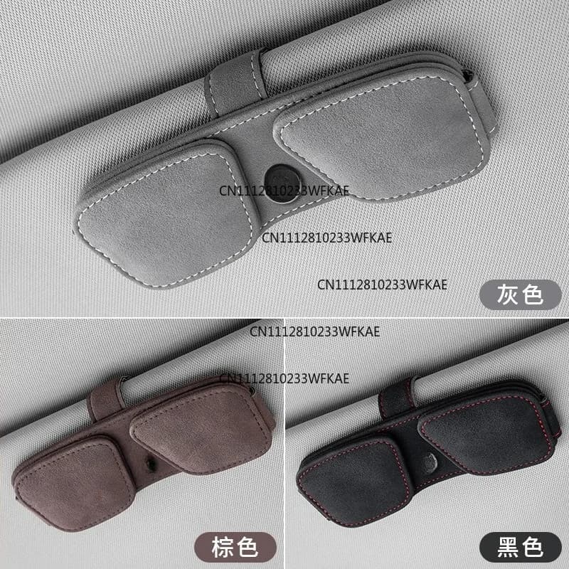 Car glasses clip Sun visor Multifunctional storage Business card Bill glasses case