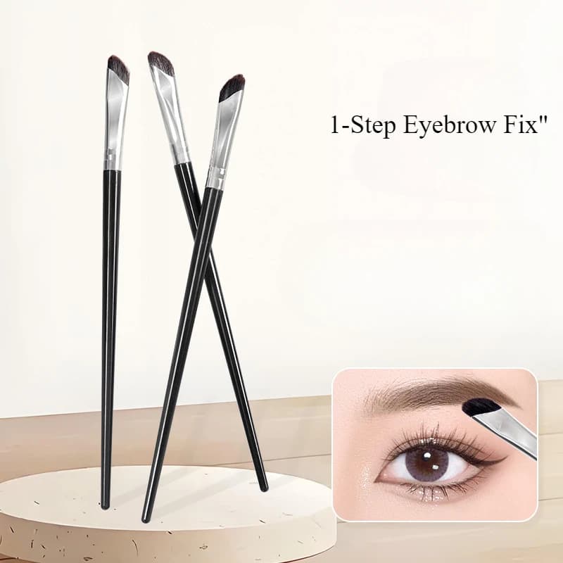 Pennello per trucco piatto da 2 pezzi/pacco, pennello per correttore piatto, pennello per sopracciglia angolato, pennelli morphe, trucco pennello piatto, pennello per trucco angolato regalo