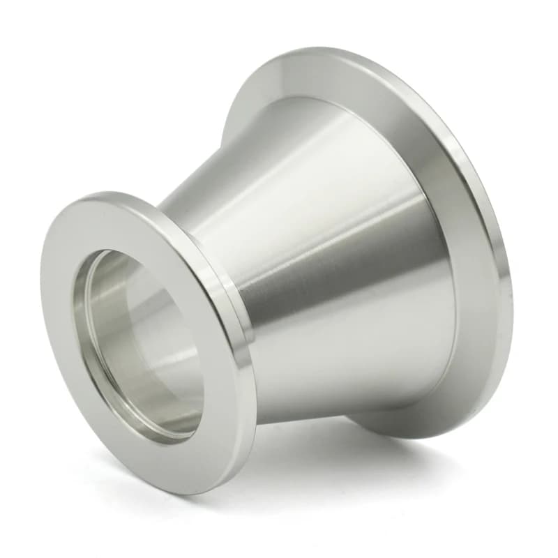 Riduttore Conico per Vuoto in Acciaio Inox 304, Giunto Flangiato a Tre Lame KF10, KF16, KF25, KF40, KF50, Raccordi per Tubi a Vuoto