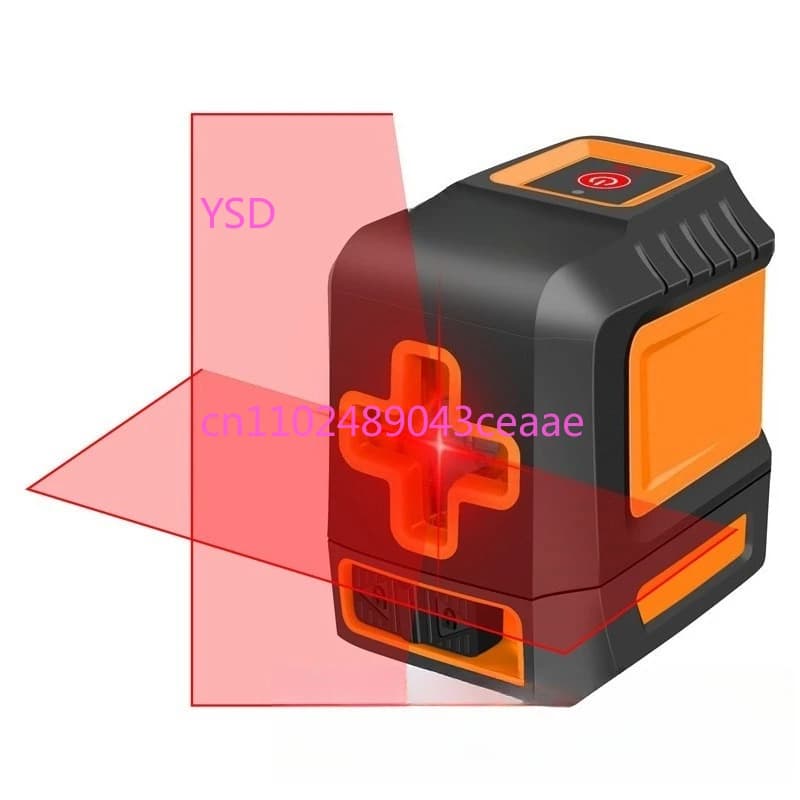 Mini livello laser, livello a due linee a luce rossa, livello di luce verde portatile, proiettore di linea