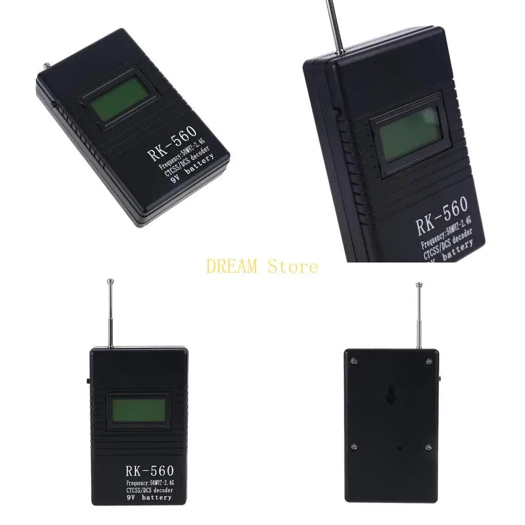 Contatore frequenza portatile RK560 da 50 MHz-2,4 GHz con antenna per frequenza del segnale radio CTCSS Walkie Talkie