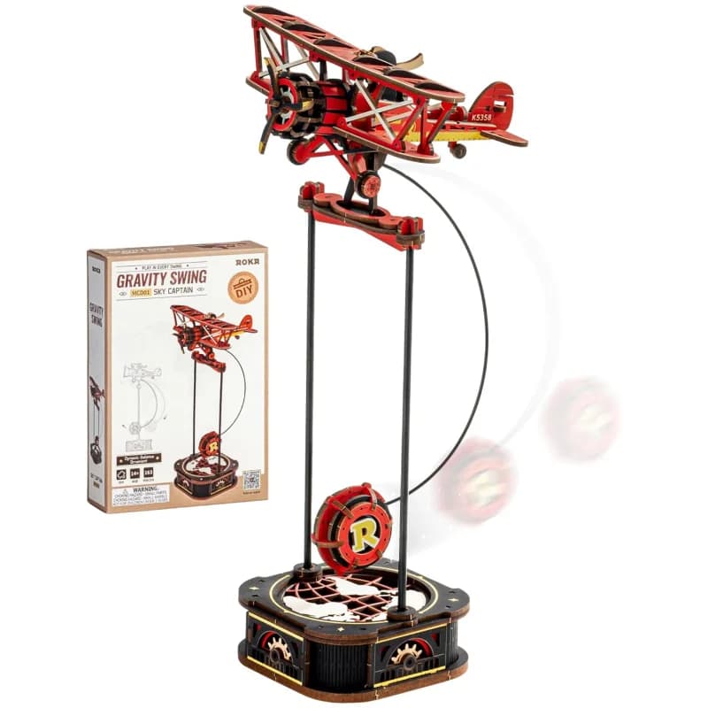 ROKR Wooden 3D Puzzle for Adults, Counterweight Air Model, Air Model Kits, Adult Gifts, MCD01 and MCD02