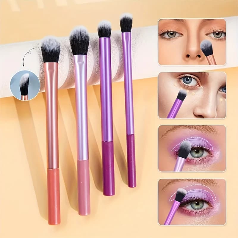 6/7/8/12 pieces set of professional makeup brushes soft premium synthetic hair shading fad powder loose concealer beauty brush