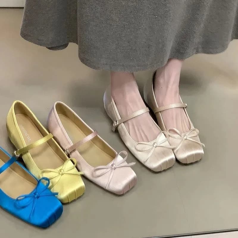 Nuove Ballerine da Donna con Fiocco, Mocassini Comodi da Donna, Scarpe Basse Quotidiane, Ballerine Slip-on da Donna