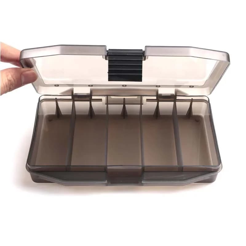 5 Compartments Fishing Tackle Box Storage Case Fly Fishing Lure Spoon Hook Bait Tackle Case Box Fishing Accessories Tools