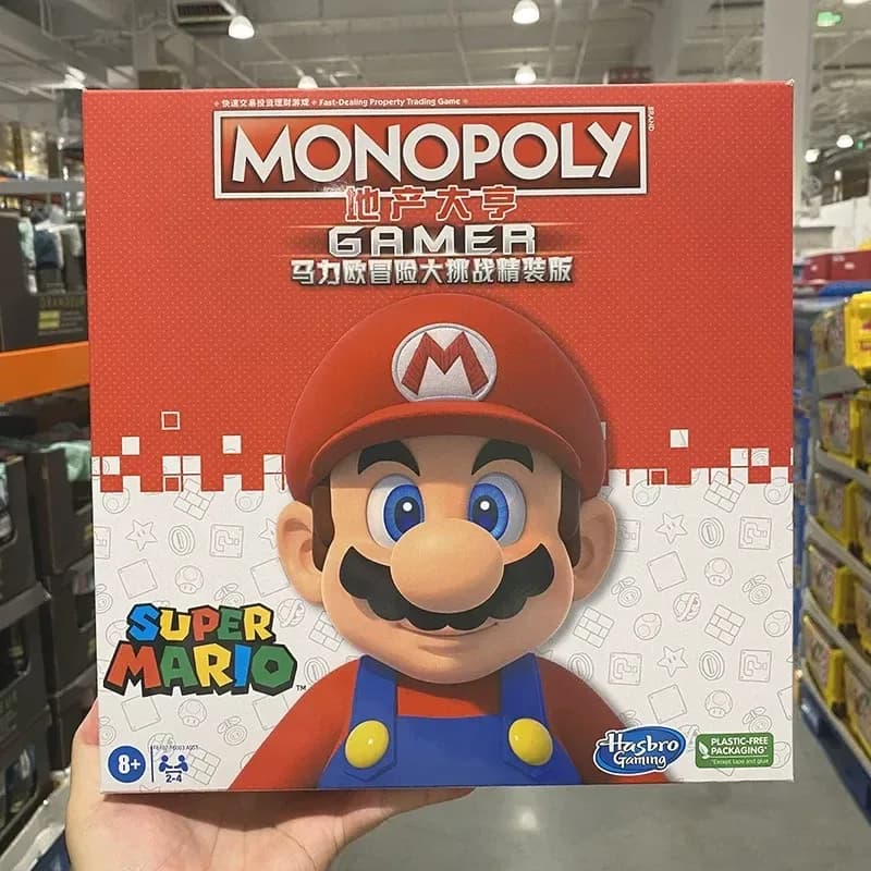 Special Offer Board Game for Hasbro Real Estate Tycoon Mario Adventure Monopoly Chess Hardcover Figure Frenzy