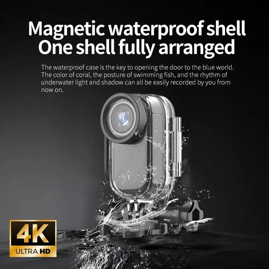 M11S Mini WiFi Action Camera 1080P HD Wide Angle Wearable Body Micro Cam Portable Video Audio Recorder for Vlog Sport Travel Pet