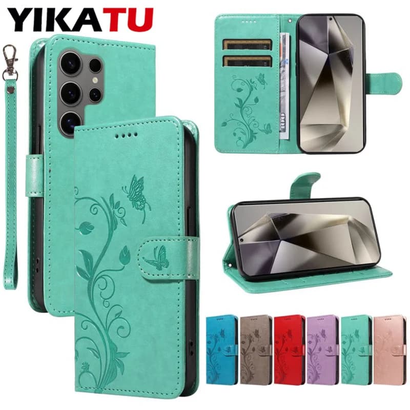 Custodia a Portafoglio in Pelle con Supporto per Samsung Galaxy A32 A52S A72 A12 S8 S9 Plus S10 S20 FE S21 S22 S23 Ultra 5G