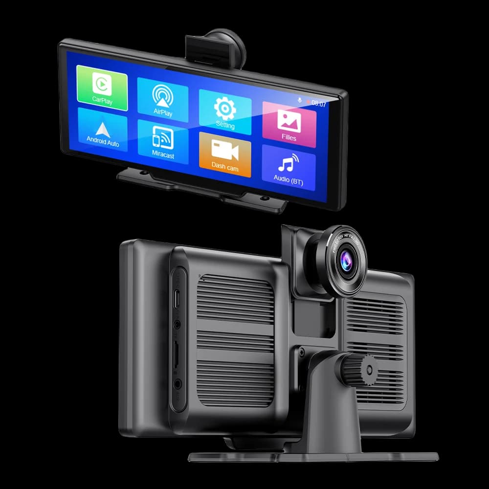 4K 3840*2160P Dash Cam da 10.26 pollici Carplay e Android AutoCar Cruscotto Registrazione video WIFI Loop Record Phone APP Car Dvr
