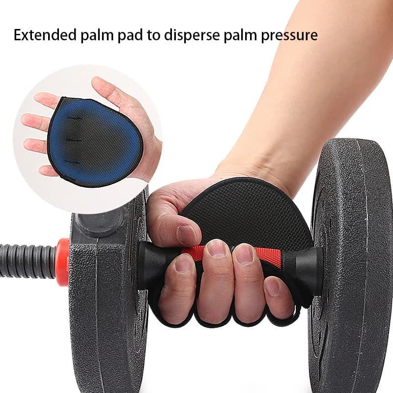 2PCS Neoprene Grip Pads Lifting Grips Gym Workout Gloves Weightlifting Calisthenics Powerlifting Fitness Sports Hand Protector