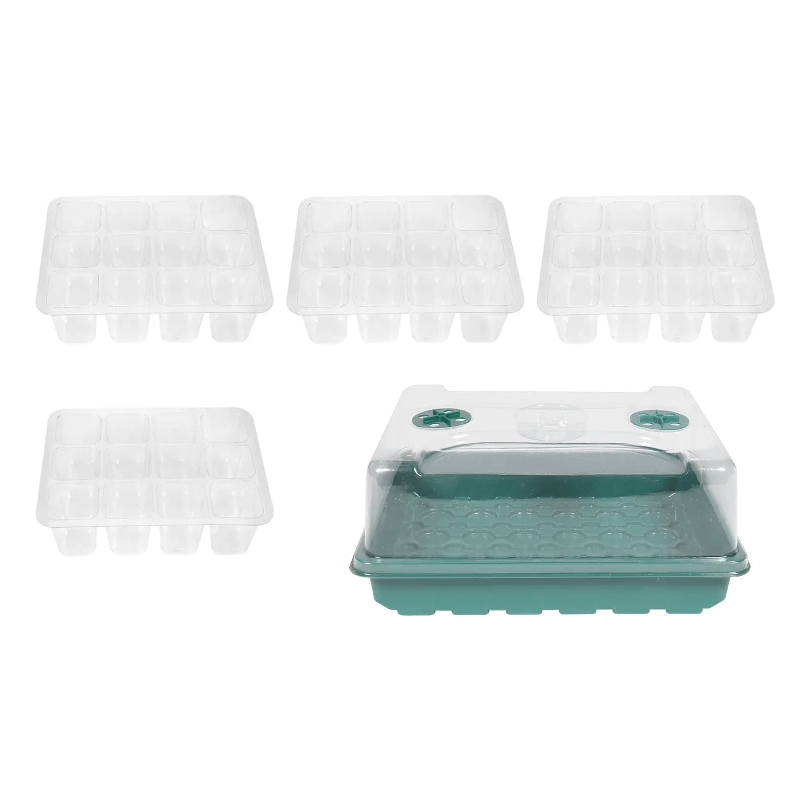 Set Completo per Germinazione Piante con Vassoio a 12 Celle per Verdure, Fiori e Frutta, Kit per Semina e Coltivazione Indoor