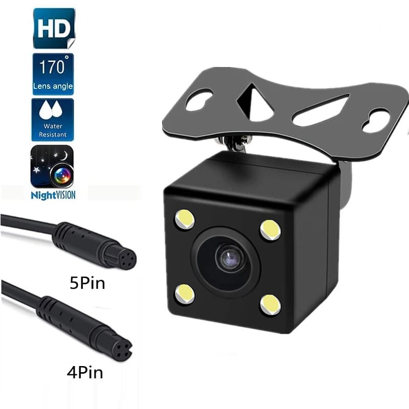 Car camera with night vision HD 1080P, waterproof, four and five pin, for reverse