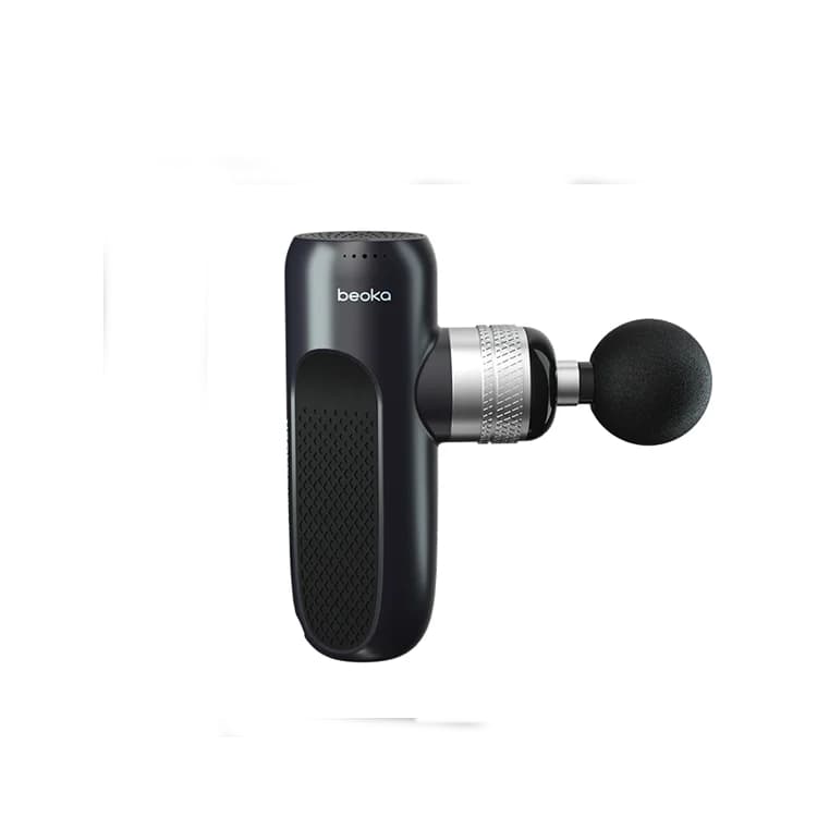 Mini Silicone & Metal Massage Gun 2600mAh Large Capacity Battery TYPE-C Charging With Charging Base Fascia Gun