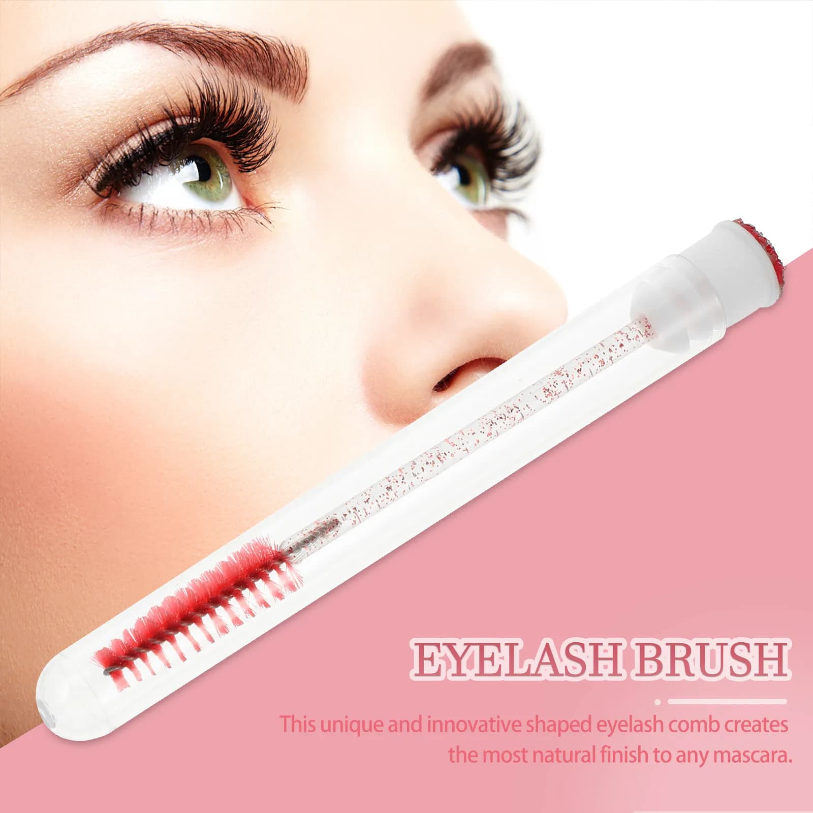 Set di 10 Pettini Professionali per Ciglia e Sopracciglia, Design Ergonomico per Applicazione Mascara