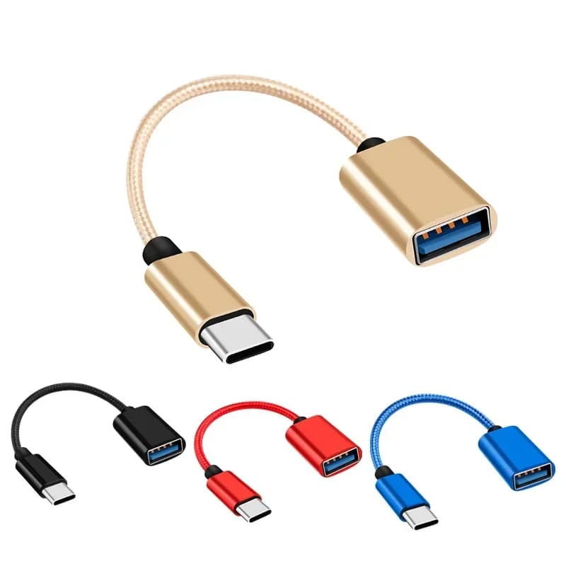 20pcs Type C Cable Adapter, USB to Type C Adapter Connector, OTG Data Cable Converter for OTG, MacBook Pro