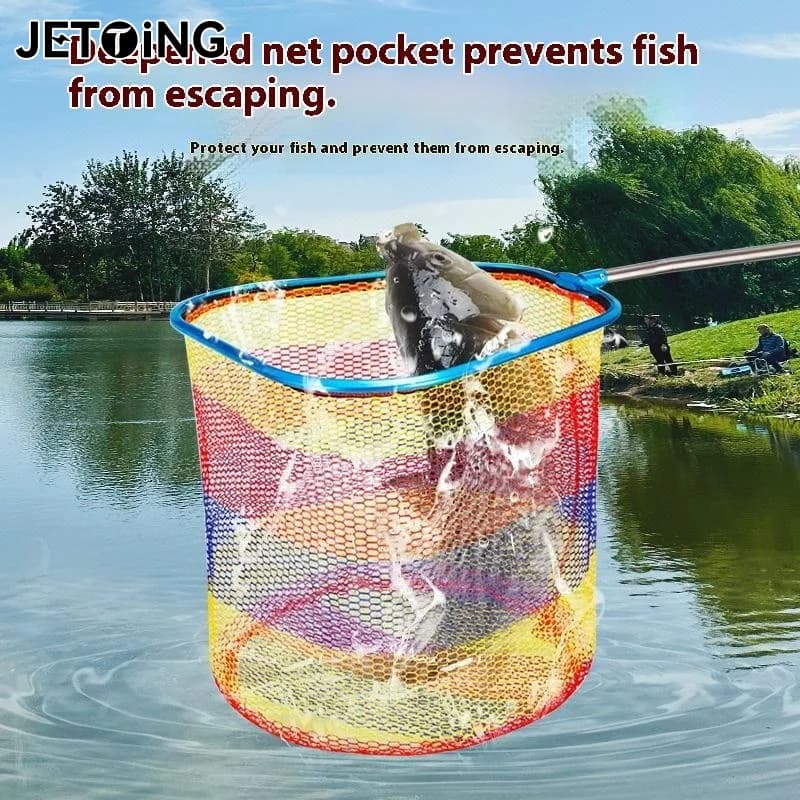 Aluminum Alloy Fishing Network, Colored Hand Network, Durable and Ultralight Boat Network, Fishing Tools