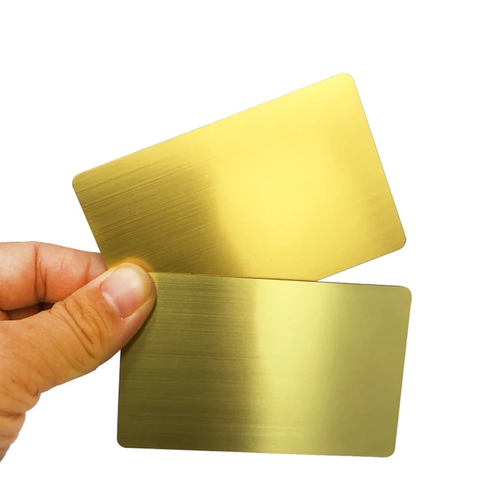 5 pezzi 13,56 MHZ Chip vuoto in metallo e PVC ibrido nascosto NFC controllo accessi senza contatto riconoscimento sociale biglietto da visita laser