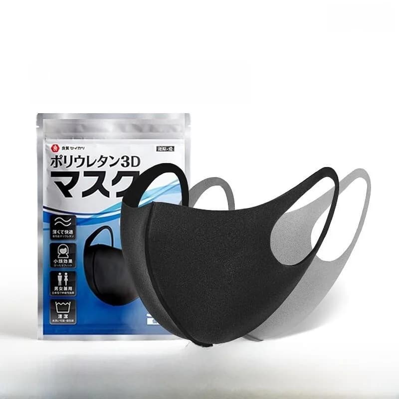 Breathable Summer Thin Sponge 3D Stereo Black Dustproof Sunscreen Adult Mask Women's High Aesthetic Value Fashionable Mask