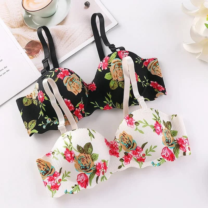 2026 Fashion Stripe Sexy Bras Bandage Push Up Lingerie Women Bra Comfortable Wireless Adjusted Bralette Girl Underwear Intimates