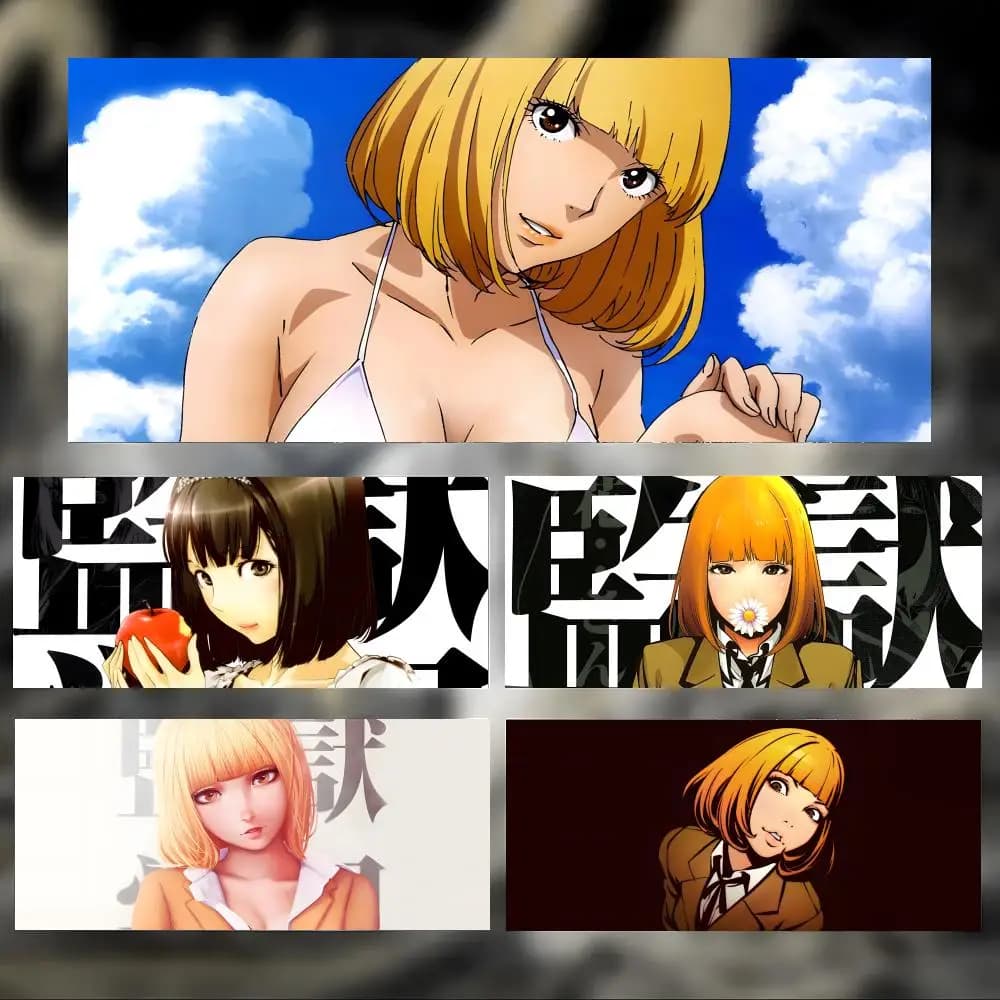 Funny Cool Anime P-Prison School Mouse Pad Large Thick Desk Pad Stitched Edges Gaming Mouse Mat for PC
