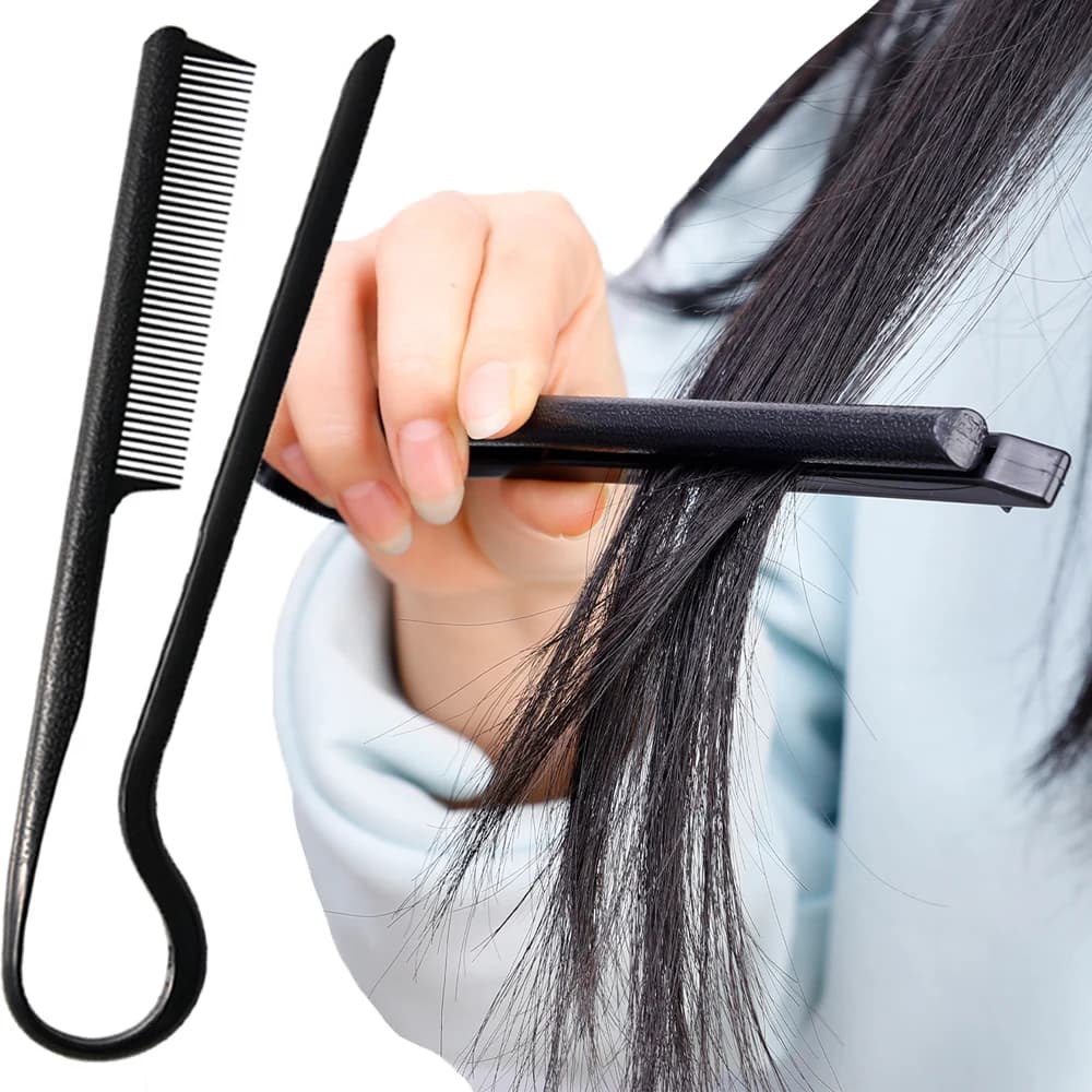 Professional Hairdresser Pettine Tent Grippers Hair styling tools Women's V Seam Plate Utile Straightening Hair Tools