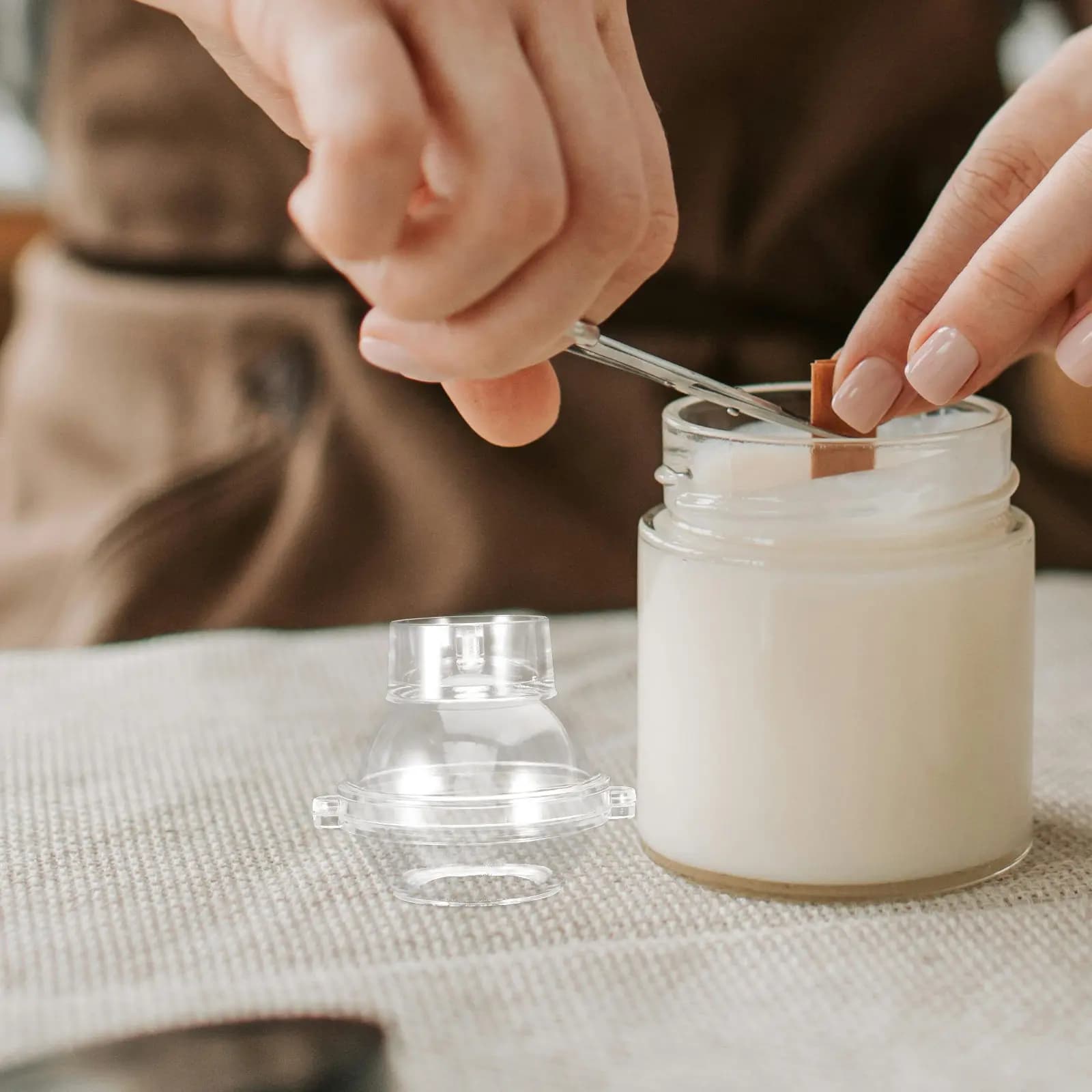Stampo Trasparente in PC per Realizzare Sfere, Palline, Cilindri e Coni per Candele Aromaterapiche Fai-da-Te, Decorazioni per la Casa e Matrimoni