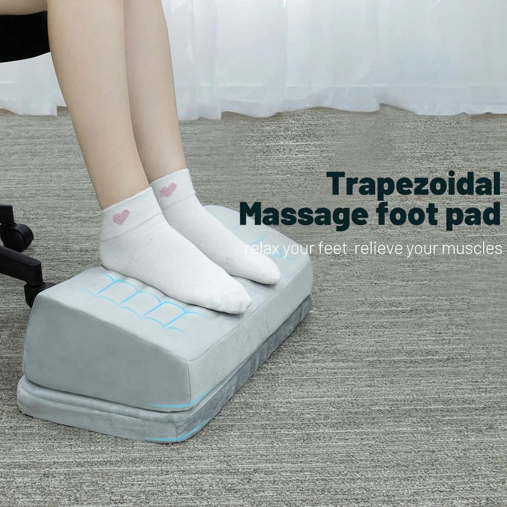 Nuovo cuscino ergonomico per i piedi Cuscino rilassante Accessori da scrivania con poggiapiedi in memory foam per sotto la scrivania al lavoro regolabile