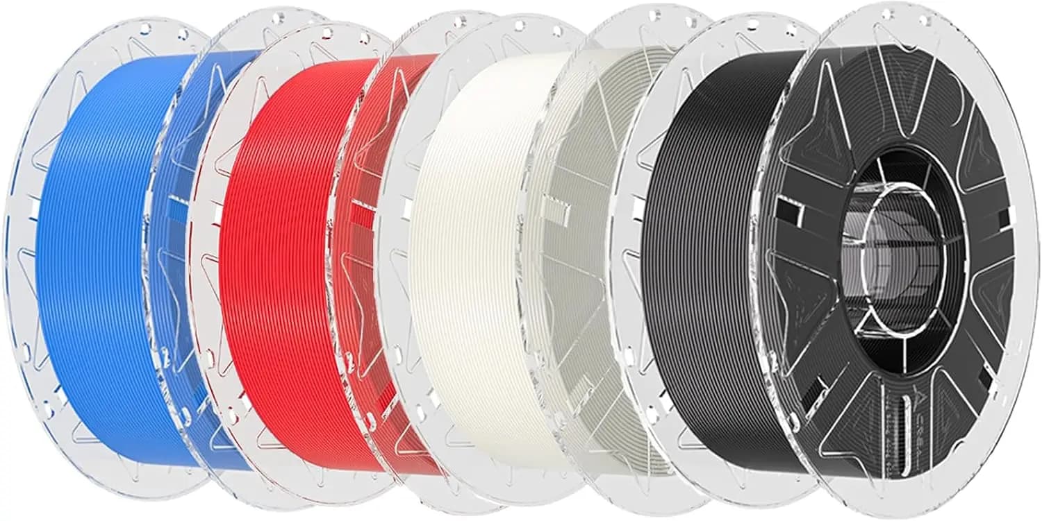 PLA Filament 1.75mm Bundle 4Kg, High Speed 30-600mm/s, 4 Pack 1Kg Spool Multi-Color, Fits Most 3D Printers