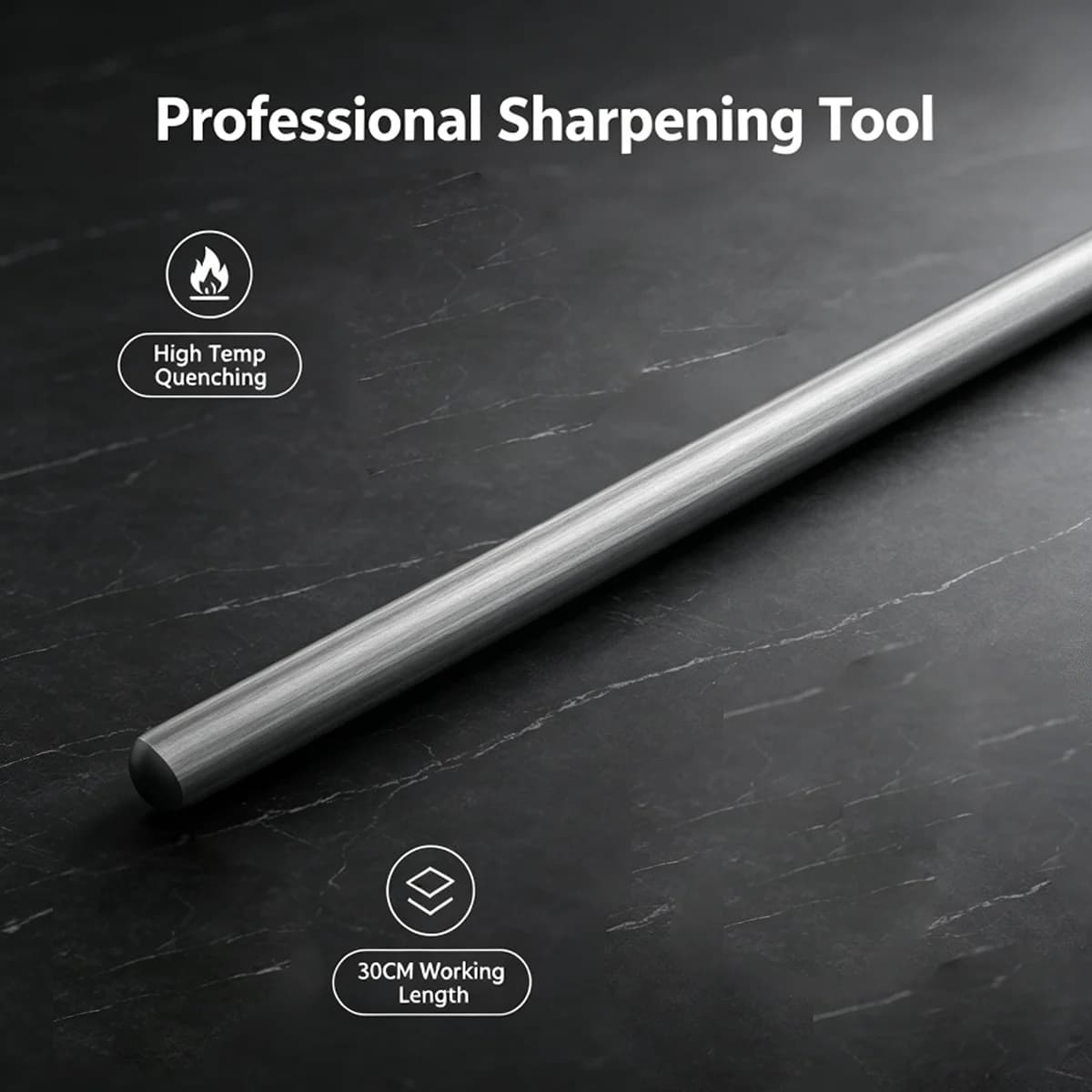 Imported Tungsten Carbide Sharpening Rod, Ultra fine grain sharpening stick for kitchen knives & Household Meat Processing