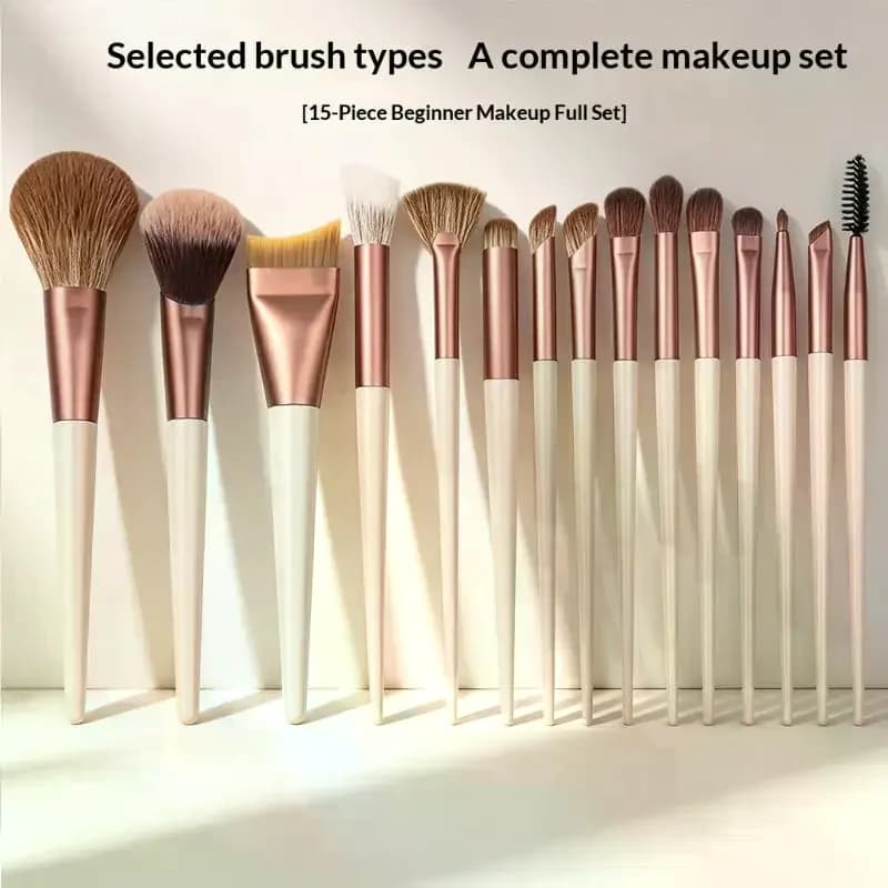 12/15PCS Makeup Brush Set Foundation Concealer Powder Eyeshadow Blush Brush Women Cosmetic Soft Beauty Tool For Face