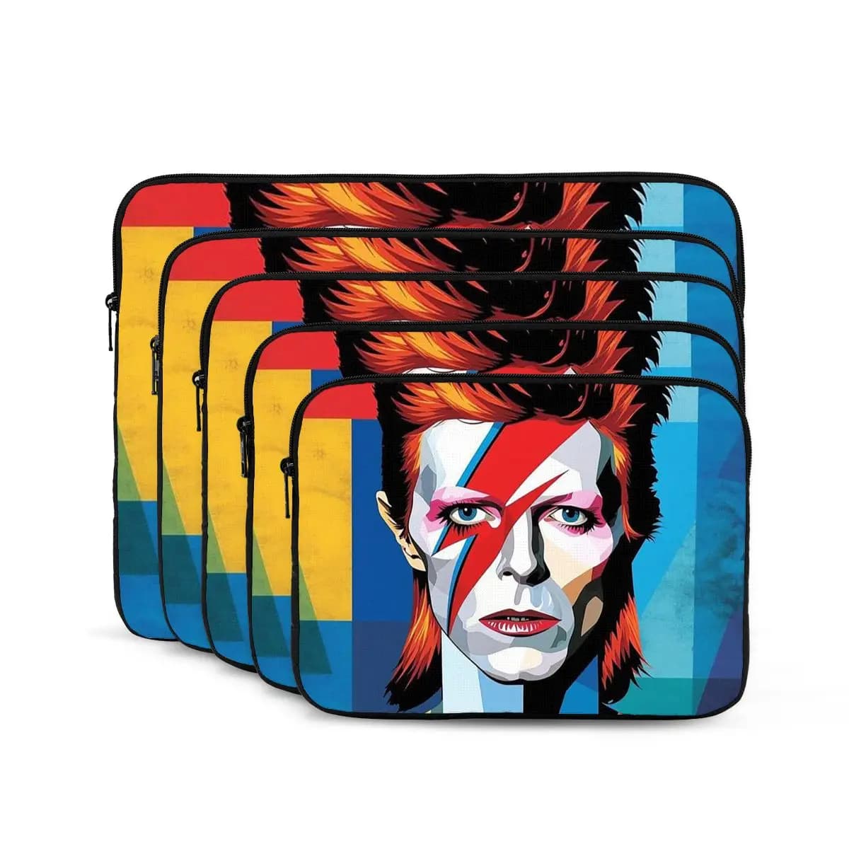 Davids Bowied Notebook Laptop Bag Case Pouch Notebook Sleeve Cover Bag Tablet Shockproof Case Bag