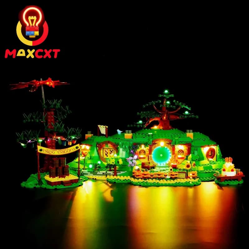 MAXCXT LED Light Set For LEGO 10354 The Lord of the Rings: The Shire ™ DIY Decorative Lamp With Battery Box