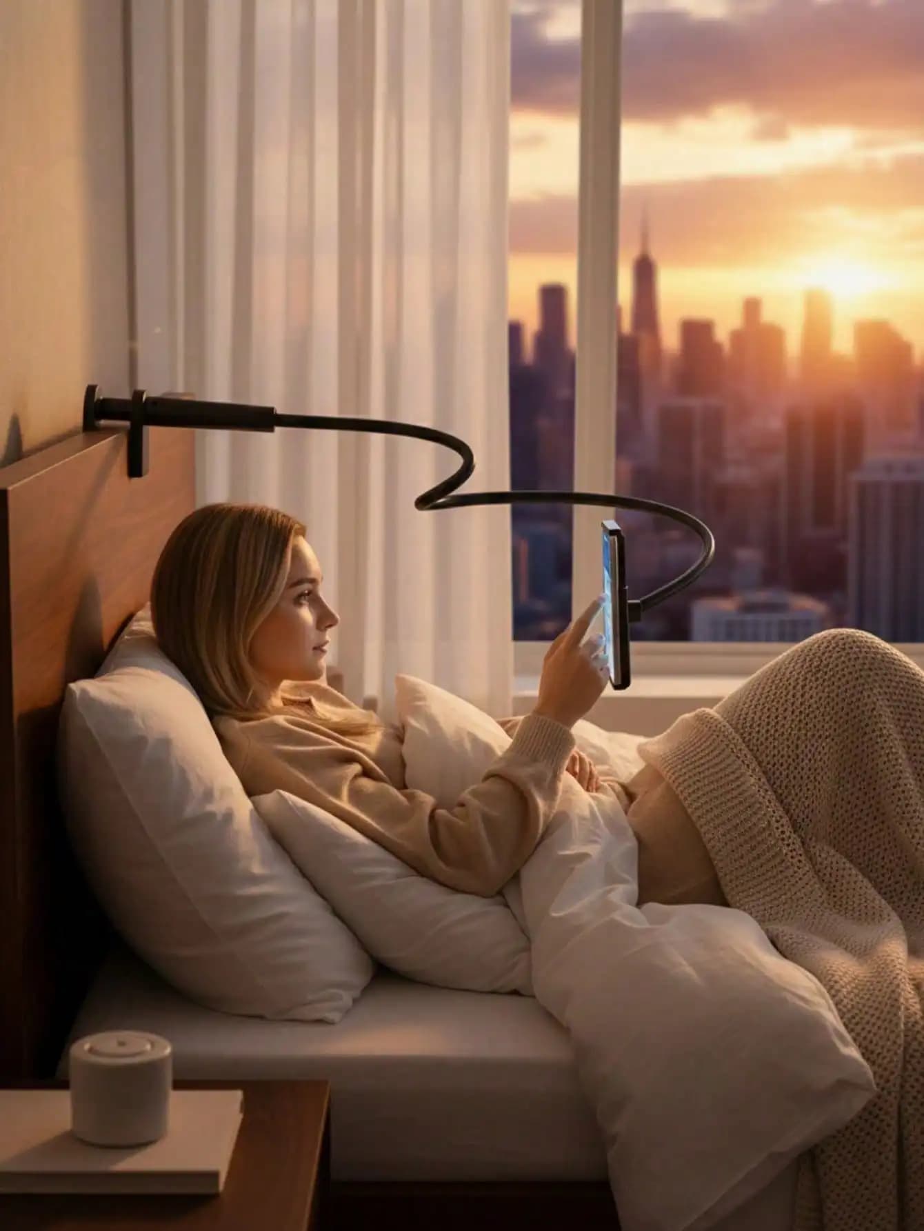 Supporto Flessibile per Telefono con Collo di Cigno, Salvaspazio e Regolabile, per Casa, Ufficio e Viaggi, Universale per Android, Regalo Ideale per Compleanno, Festa della Mamma, San Valentino per Famiglia, Fidanzato, Fidanzata