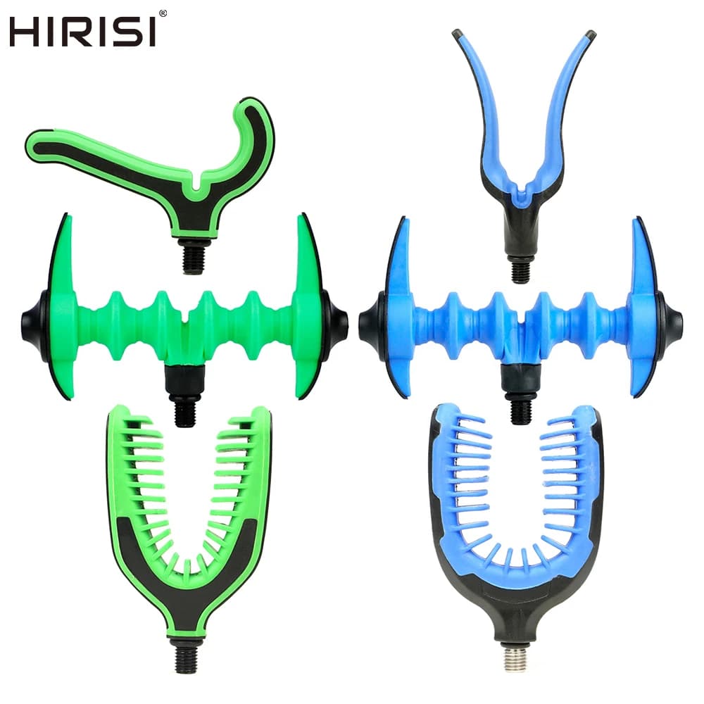 1 piece adjustable anti-slip fishing rod rest head, support bracket for pod rotary feeder for carp fishing, secure stability rod support