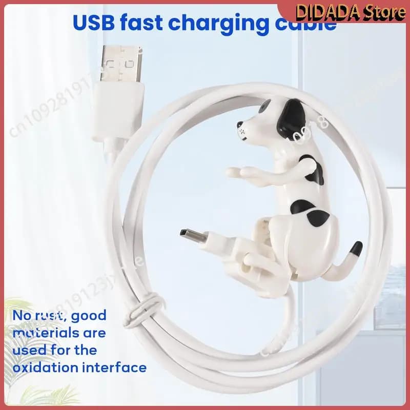 N82R Quick Charger Cable for Smartphone with Dog Fun Cable 1.2m Charging Cable Quick Charging USB