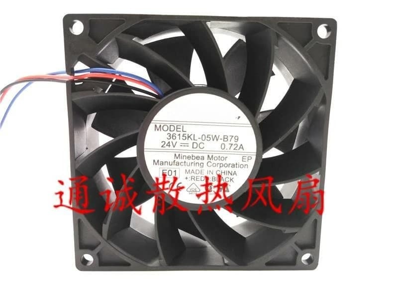 Per ventola inverter NMB-MAT 3615KL-05W-B79 24 V 0,72 A 9 cm 9038 ABB