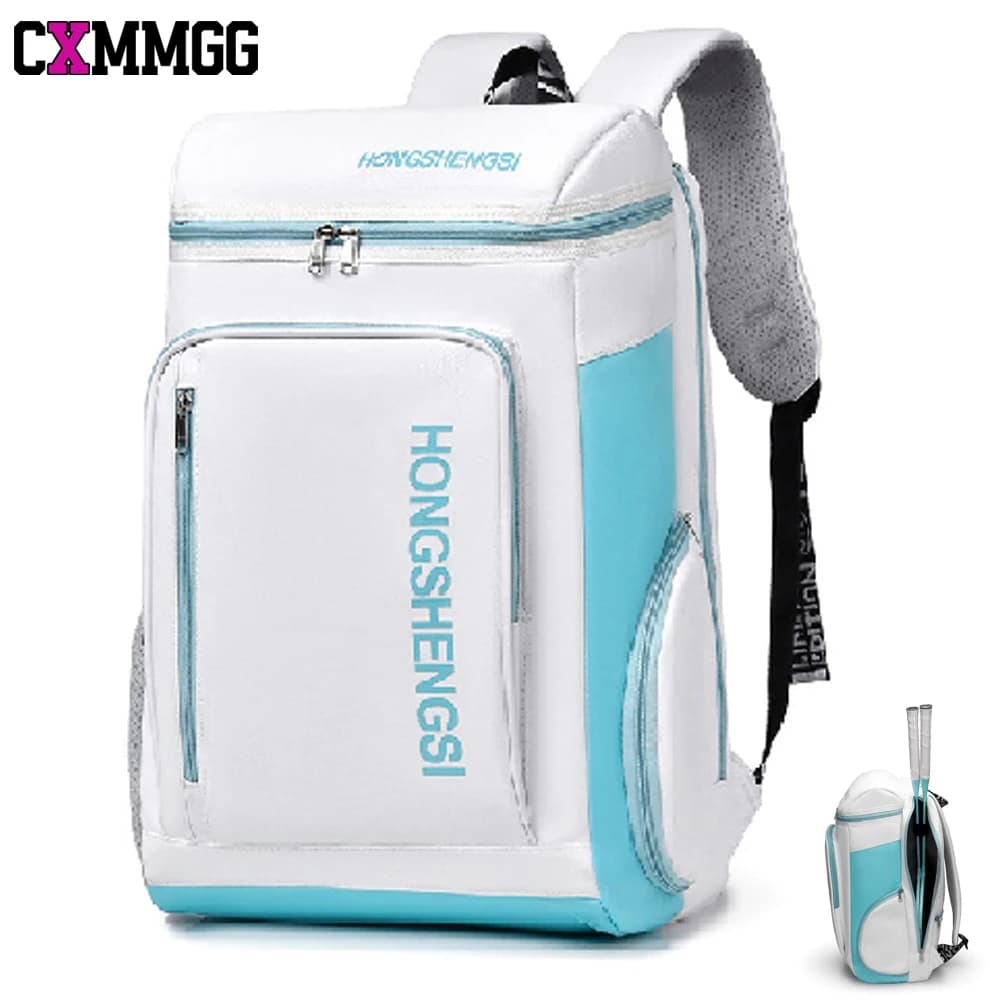 Tennis/palestra/wrestling backpack with shoe compartment, 4 different modes of transport, waterproof, for sports, walking and laptop (1 piece)