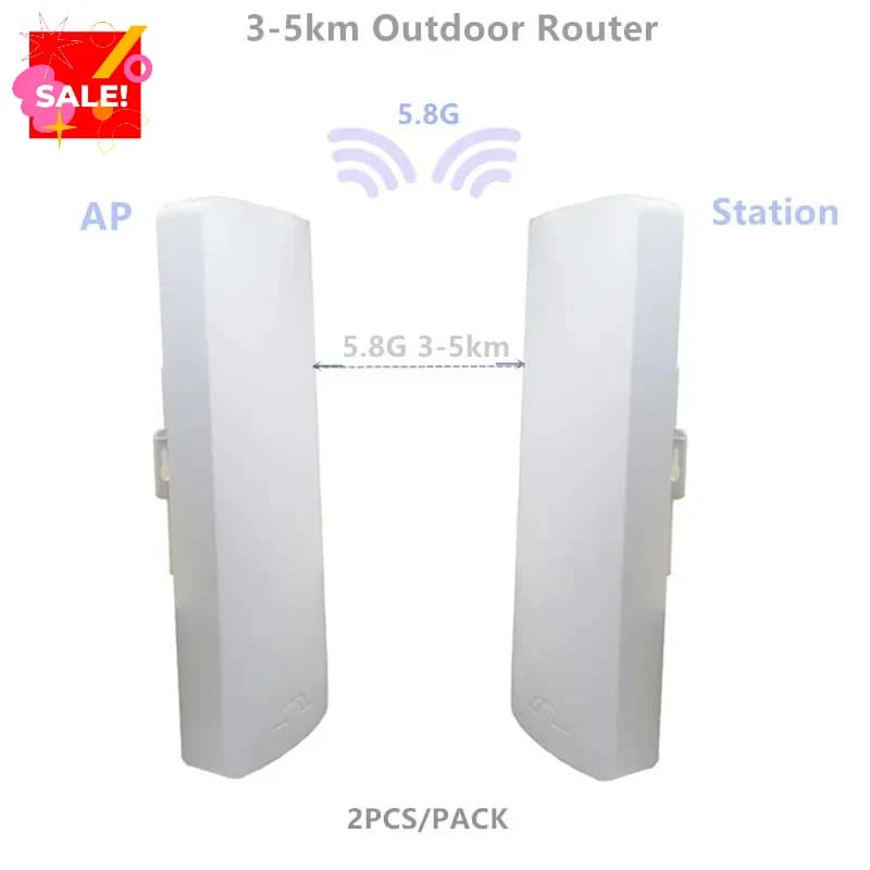9344 9331 254 Chipset da 3-5 km Router WIFI Ripetitore WIFI CPE a lungo raggio 300Mbps5.8G Ripetitore router cliente AP Bridge esterno