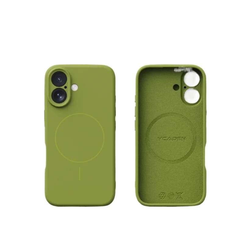 Custodia magnetica morbida in silicone per APPLE IPhone Air 11 12 13 14 15 16 17 Pro Max Cover posteriore protettiva sottile