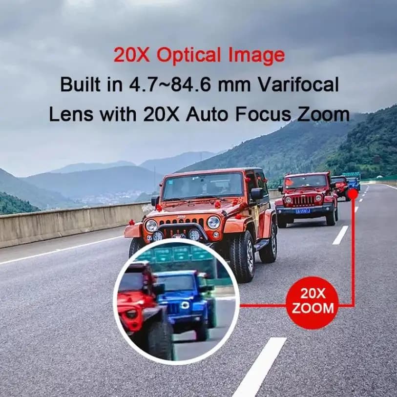 5MP 8MP 20X Zoom ottico Telecamera di sorveglianza wireless esterna 4G Sim Card Lte Cctv Sicurezza Telecamera PTZ a energia solare