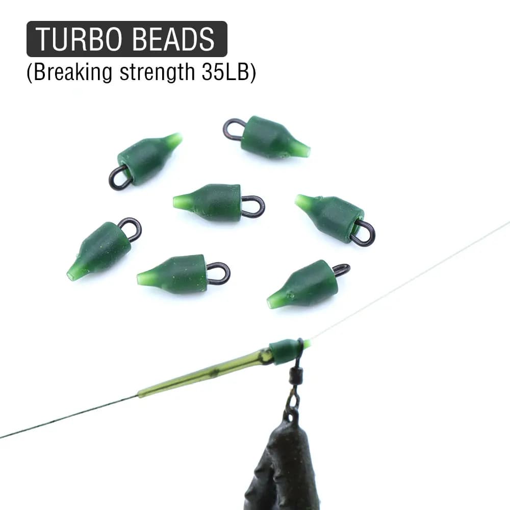 10pcs Carp Fishing Accessories Quick Change Ring Fishing Swivels Turbo Beads Method Feeder Hair Rig Lead Clip For Fish Tackle