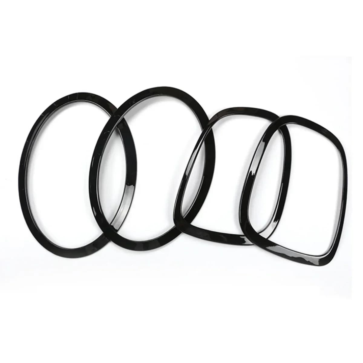 4Pcs Headlight Tail Light Trim Ring Cover For Mini Cooper One JCW F55 F56 Head Rear Lamp Rim Decor Car Styling Exterior