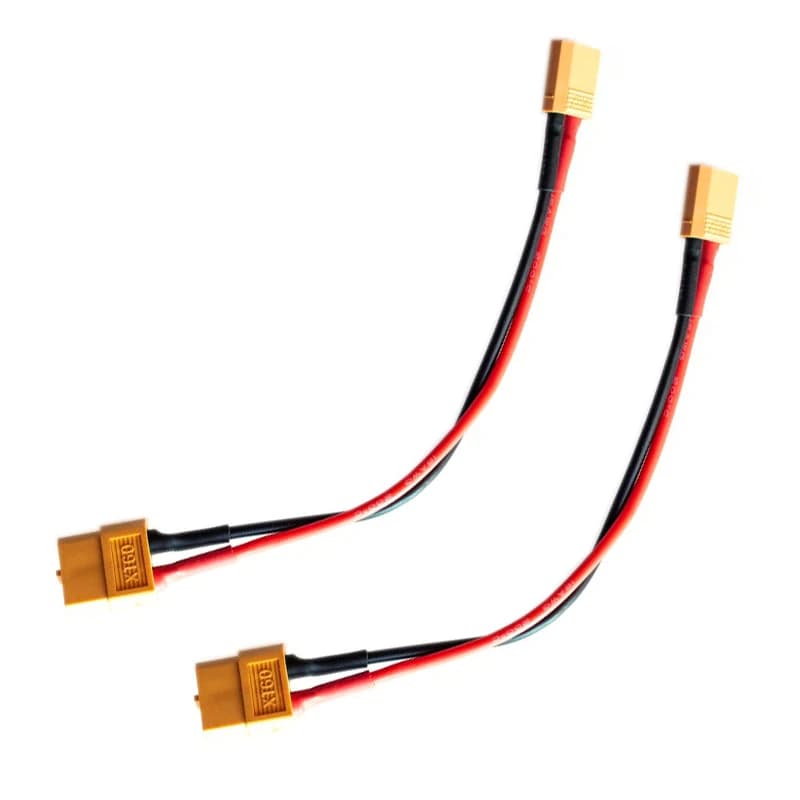 2 pieces 14awg 15 cm/30 cm XT60 female to XT30 male connector charging cable adapter for charger style ISDT