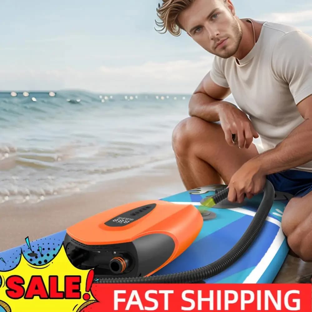 Pompa gonfiabile per barca SUP da 20PSI Display digitale Pompa ad aria elettrica Stand Up Paddle Board Pompa per gommone Kayak Barche