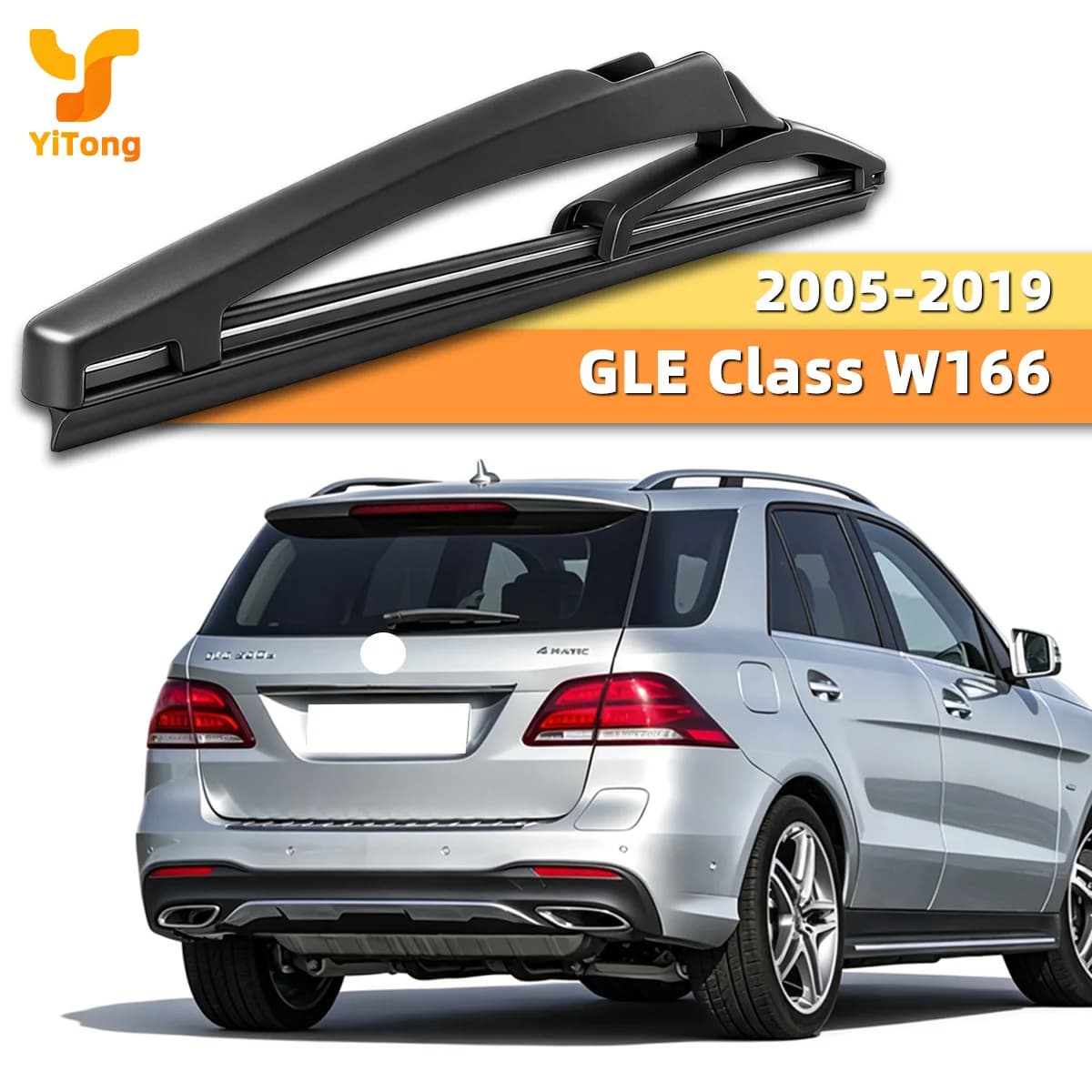 Fit For Mercedes Benz GLE Class W166 2005-2019 Car Rear Wiper Blade Natural Rubber Strip Streak Free Cleaning Weather Resistant