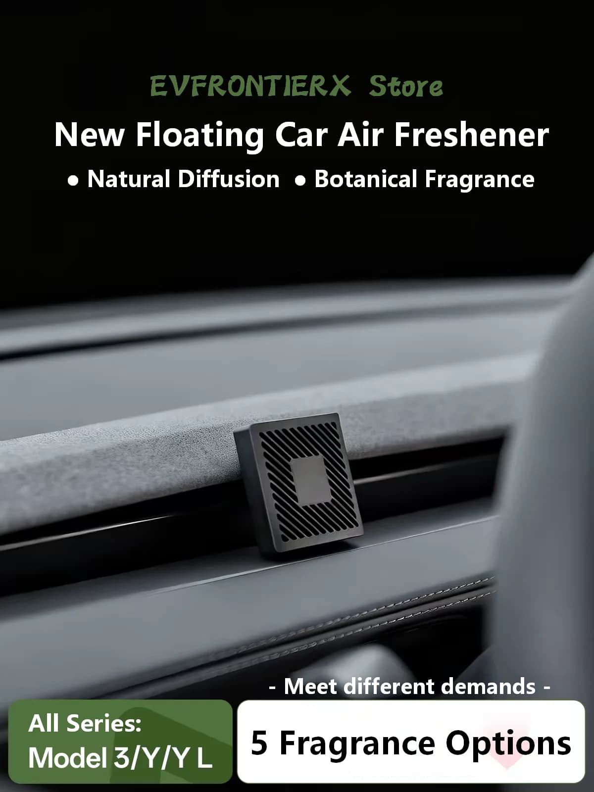 Car Air Freshener for Tesla Model 3/Y/YL Highland Juniper Scent Planet Car Mounted Aromatherapy Diffuser Solid Perfume Machine