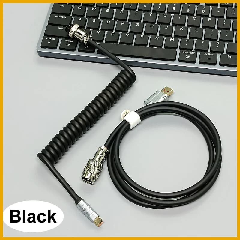 NEW 2026 Mechanical Keyboard Aviator Cable Type-C to USB Connector Keyboard Aviation Cable For Gaming Keyboard Accessory