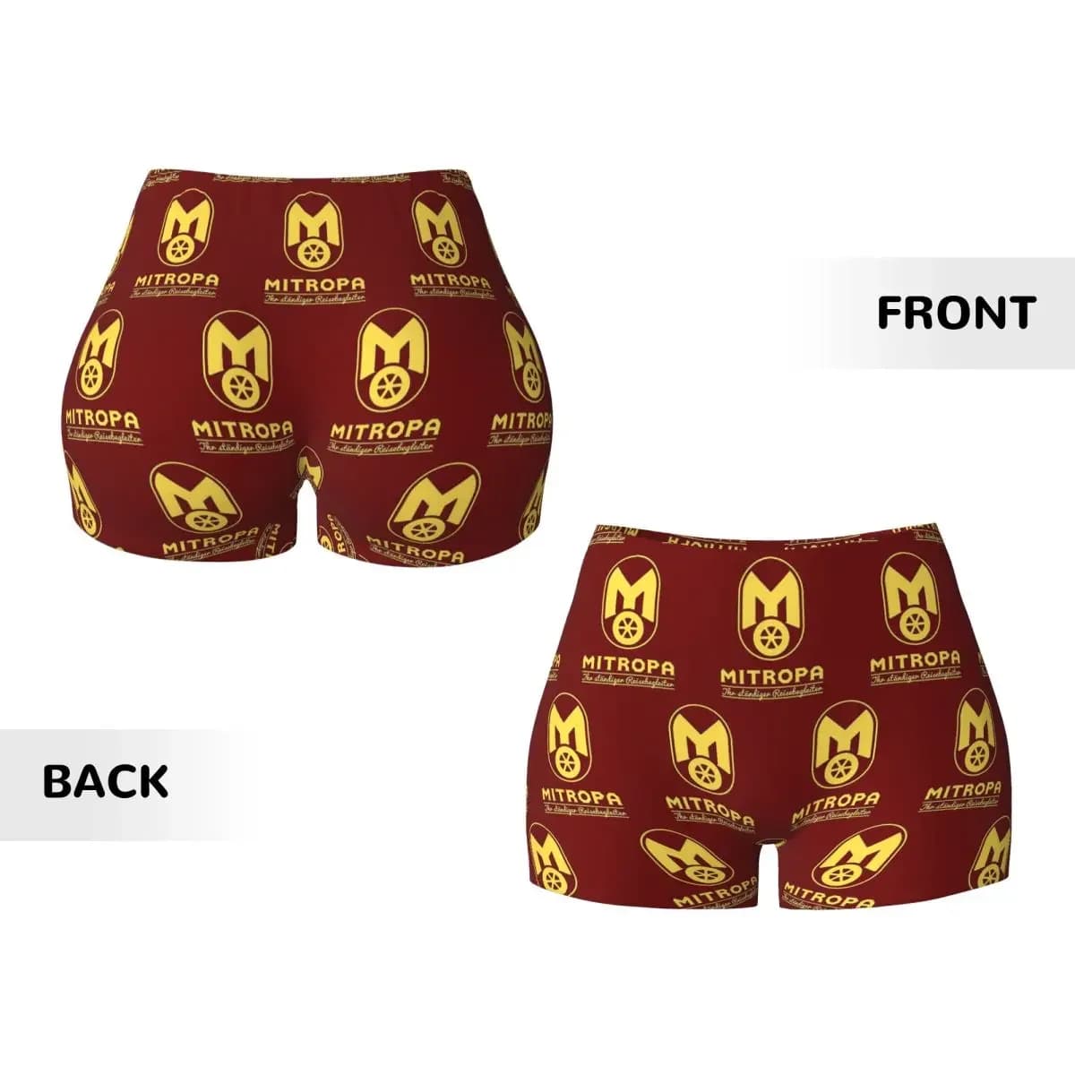 Custom Mitropa Your Constant Travel Companion Yoga Shorts Women Gym Workout Running Athletic Volleyball Biker Shorts